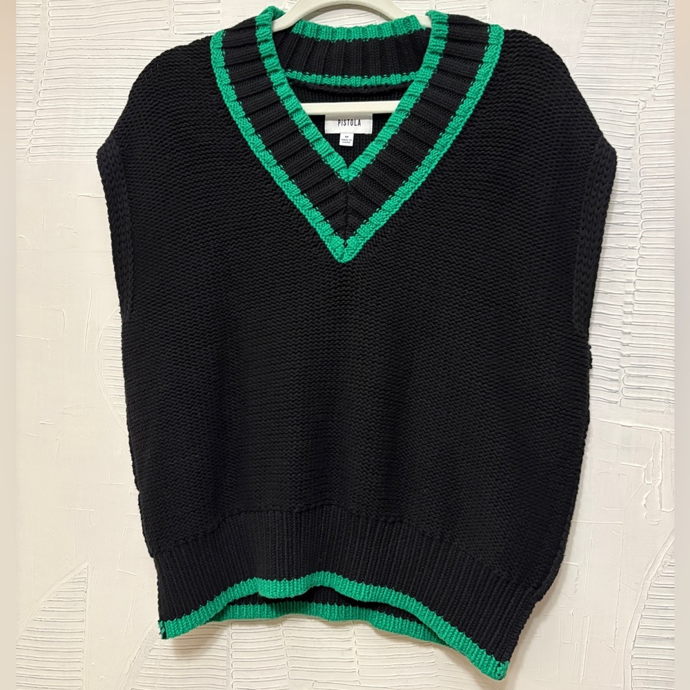 PISTOLA oversized sweater vest size M